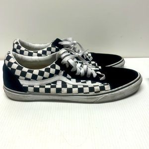Vans Old Skool Checkerboard Sneakers Mens Sz 15
